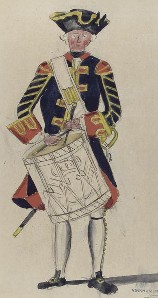 drummer Hollandsche Guardes 1750